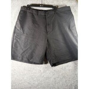 Chaps Golf Mens Black Flat Front Performance Shorts‎ Size 42 Rayon Blend